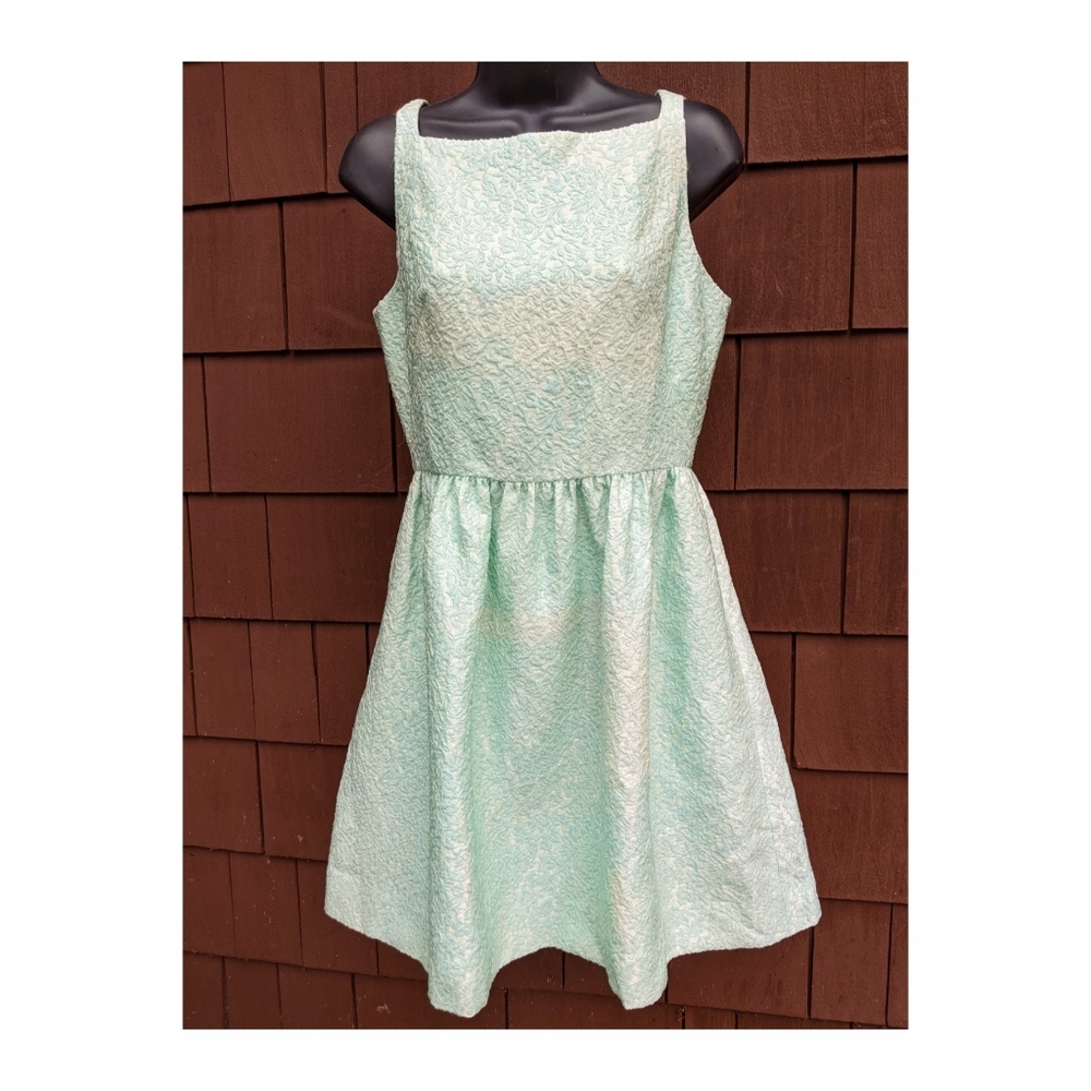 NWT Kate Spade fit and flare sleeveless mint dress 6